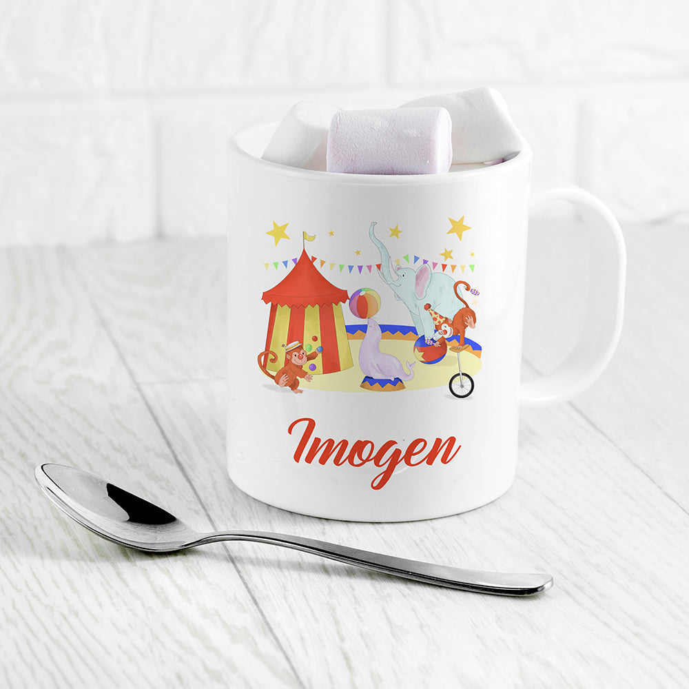 Personalised Circus Kids Polymer Mug