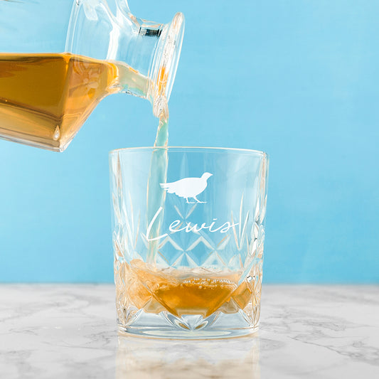 Personalised Crystal Icon Whisky Tumbler