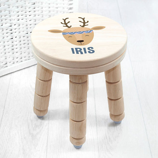 Personalised Cute Deer Kids Stool