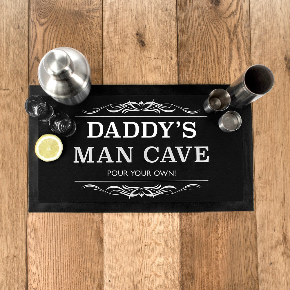 Personalised Dad's Man Cave Bar Mat