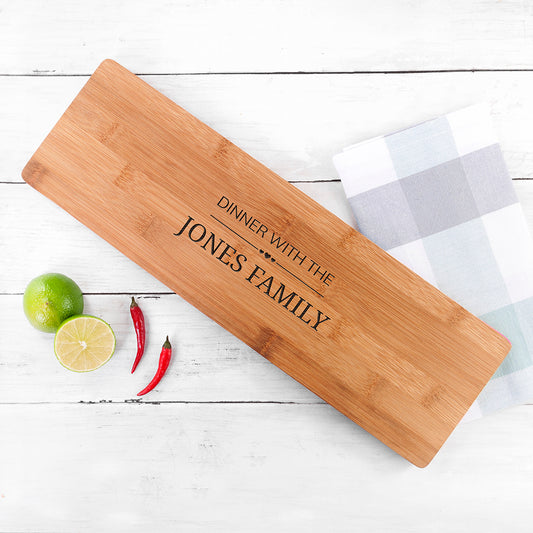 Personalised Family Dinner Serving Board