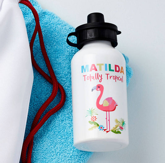 Personalised Flamingo Water Bottle