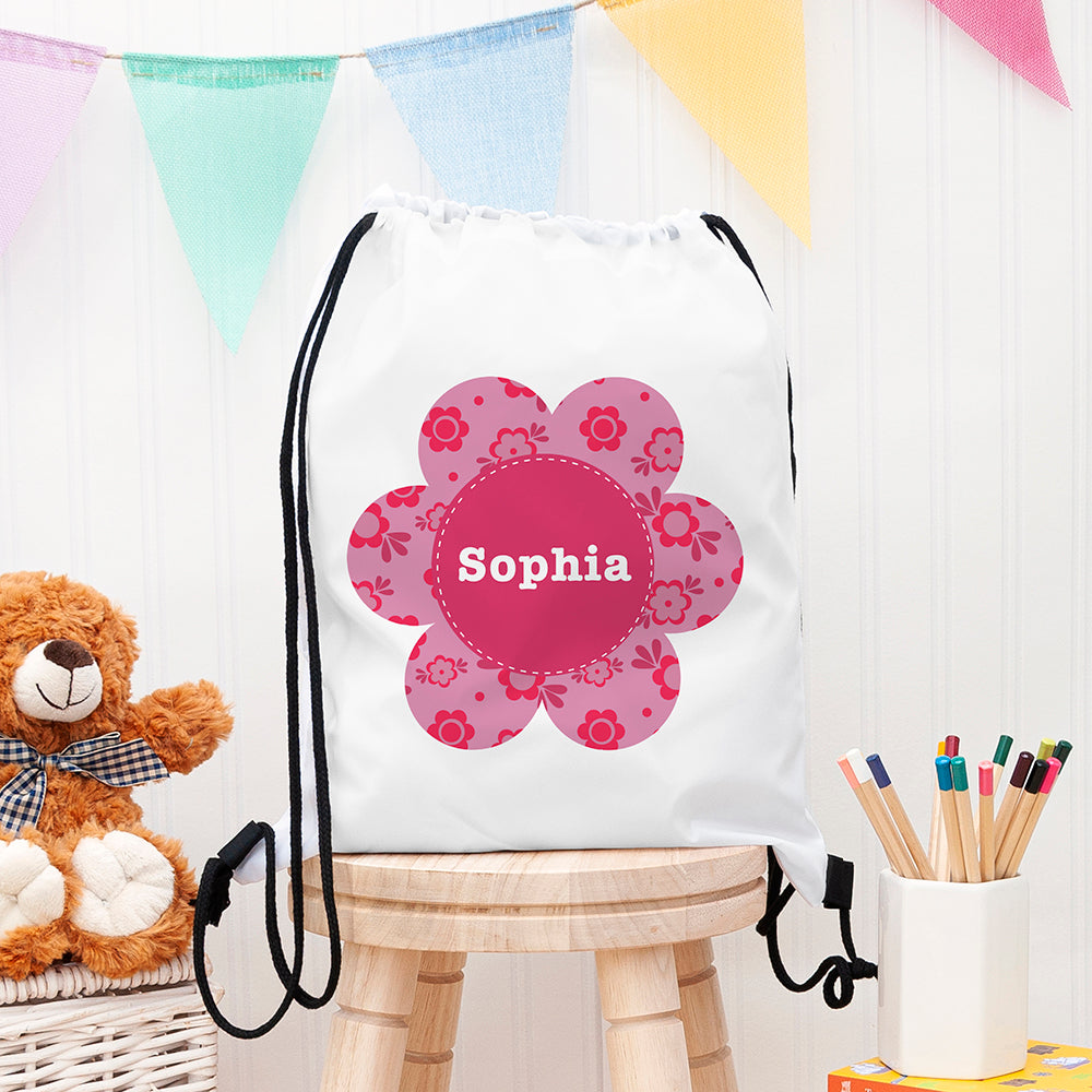 Personalised Flower Waterproof Swim Bag