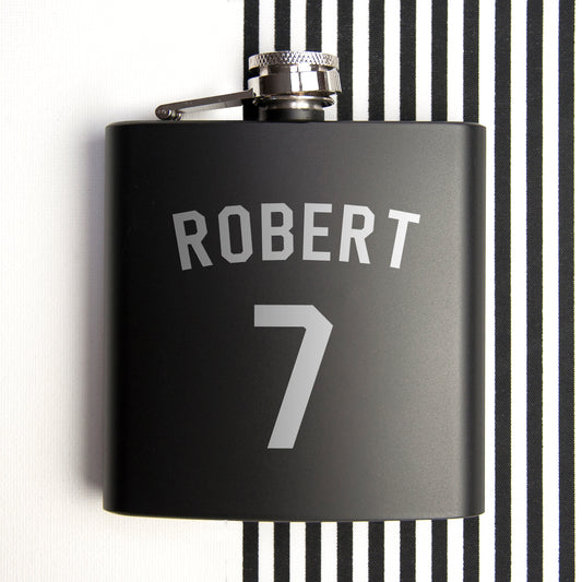 Personalised Football Shirt Hip Flask