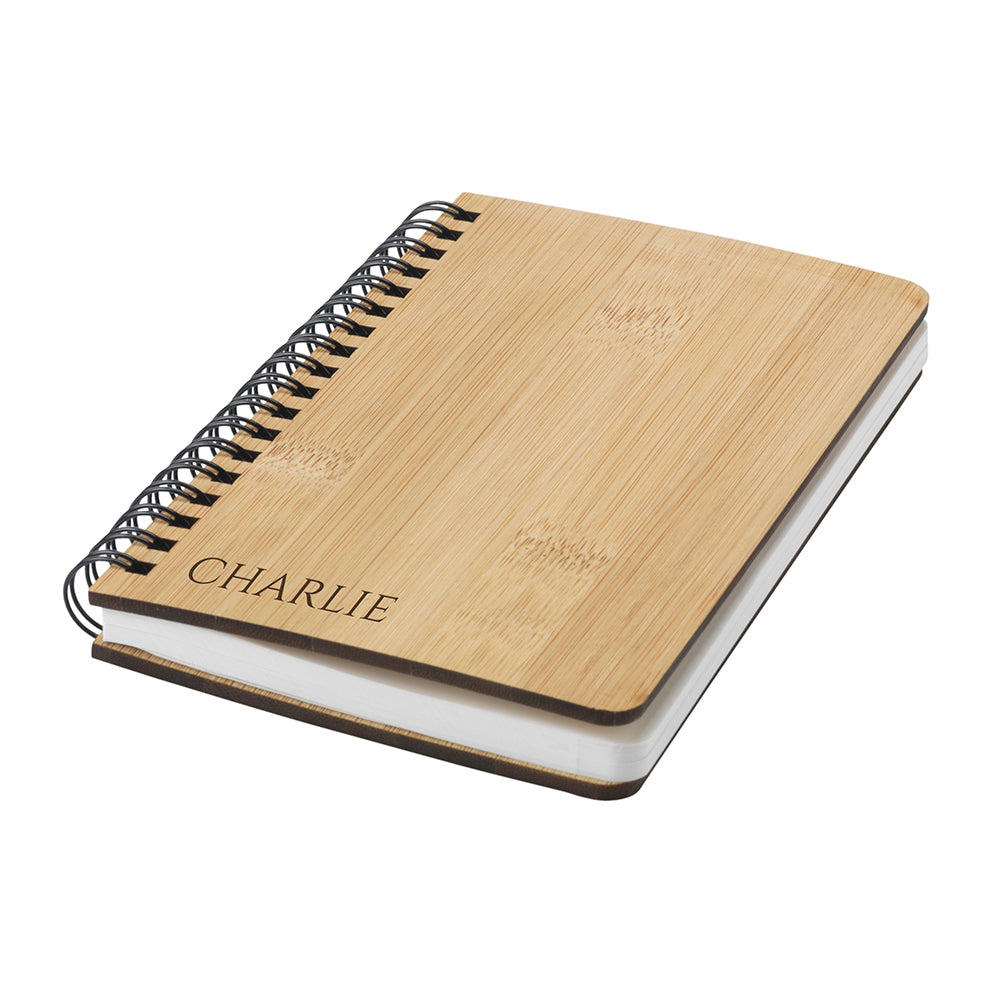 Personalised Bamboo and Stone-Based Paper Notebook