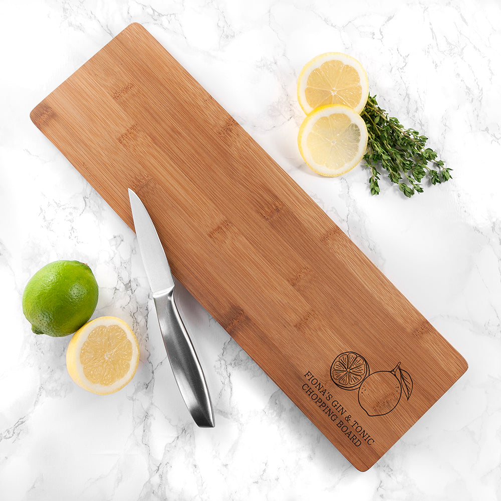 Personalised Gin and Tonic Chopping Board