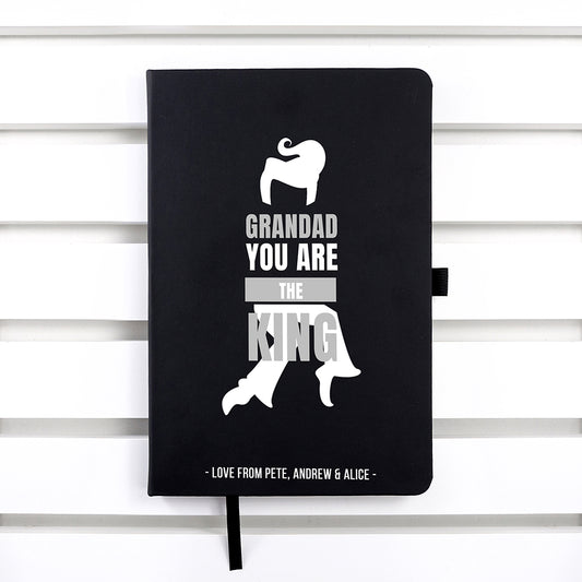 Personalised Grandad The King A5 Notebook