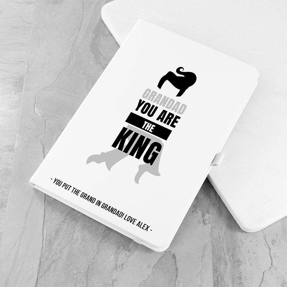Personalised Grandad The King A5 Notebook