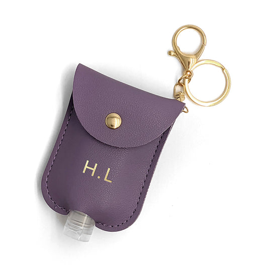Personalised Hand Sanitiser Holder Keyring 
