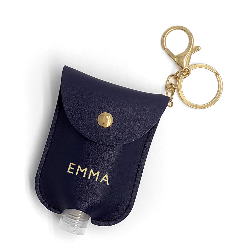 Personalised Hand Sanitiser Holder Keyring 