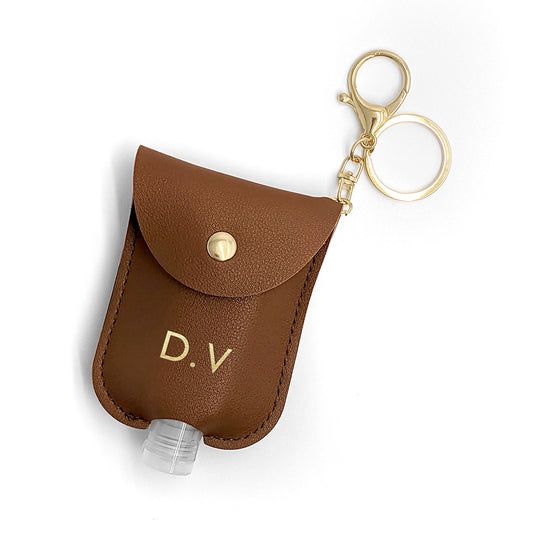Personalised Hand Sanitiser Holder Keyring 
