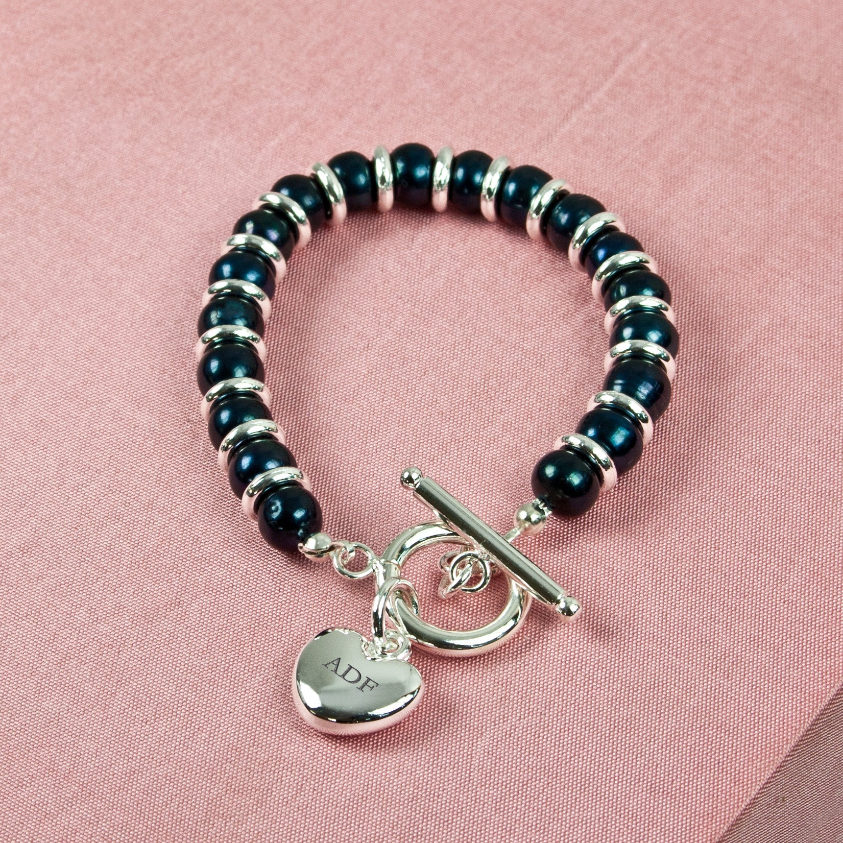 Personalised Harmony Bracelet Rainbow Pearl 