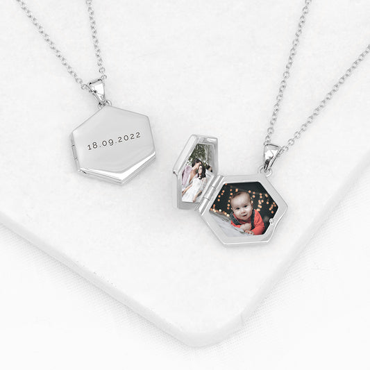Personalised Hexagonal Photo Locket