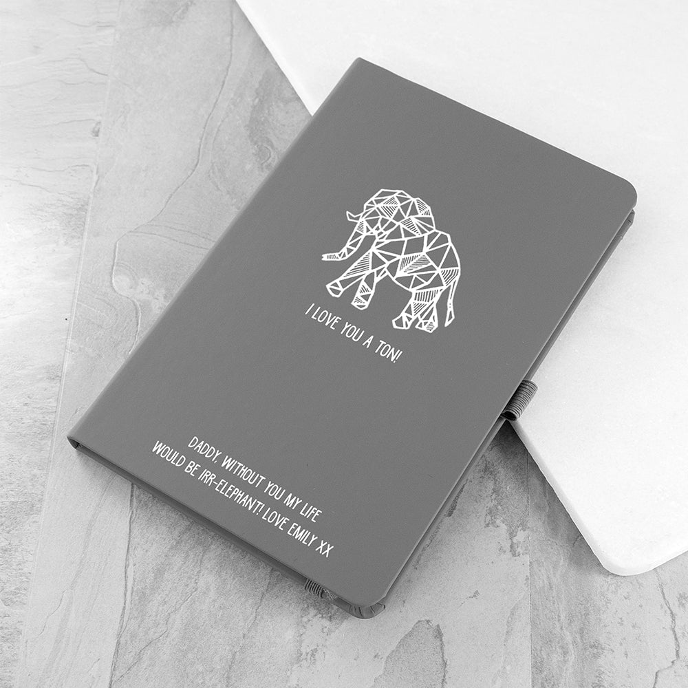 Personalised I Love You A Ton A5 Notebook