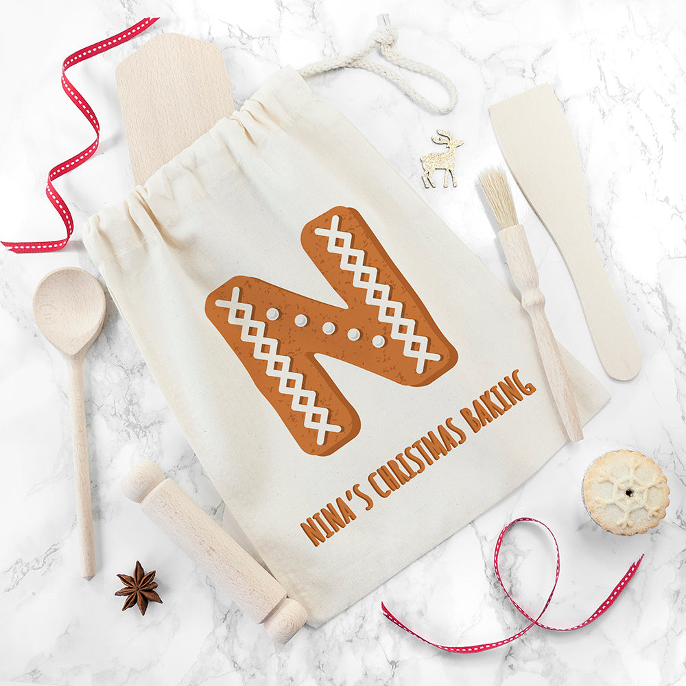 Personalised Kids Gingerbread Baking Set