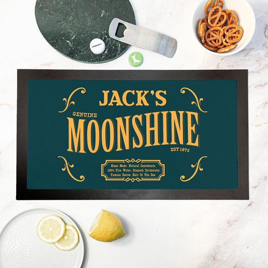 Personalised Moonshine Bar Mat
