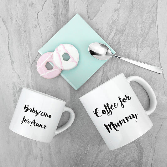 Personalised Mummy & Me Coffee and Catch Up Mugs