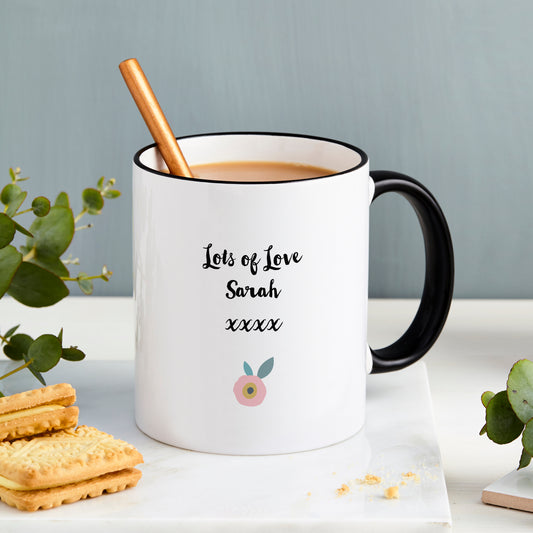 Personalised Mum's Home Floral Mug