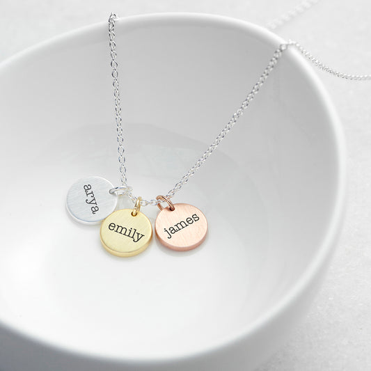 Personalised My Family Discs Necklace 