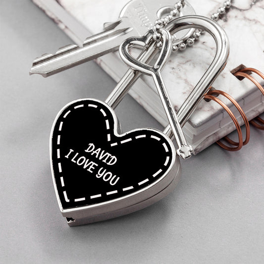 Personalised Parisienne Heart Padlock 