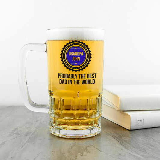 Personalised Probably The Best Beer Glass Tankard