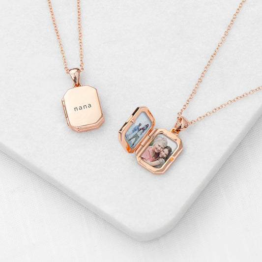 Personalised Rectangular Photo Locket