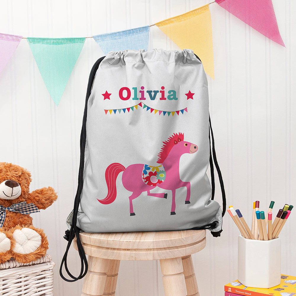 Personalised Silver Circus Waterproof Swim Bag