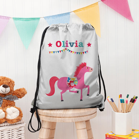 Personalised Silver Circus Waterproof Swim Bag