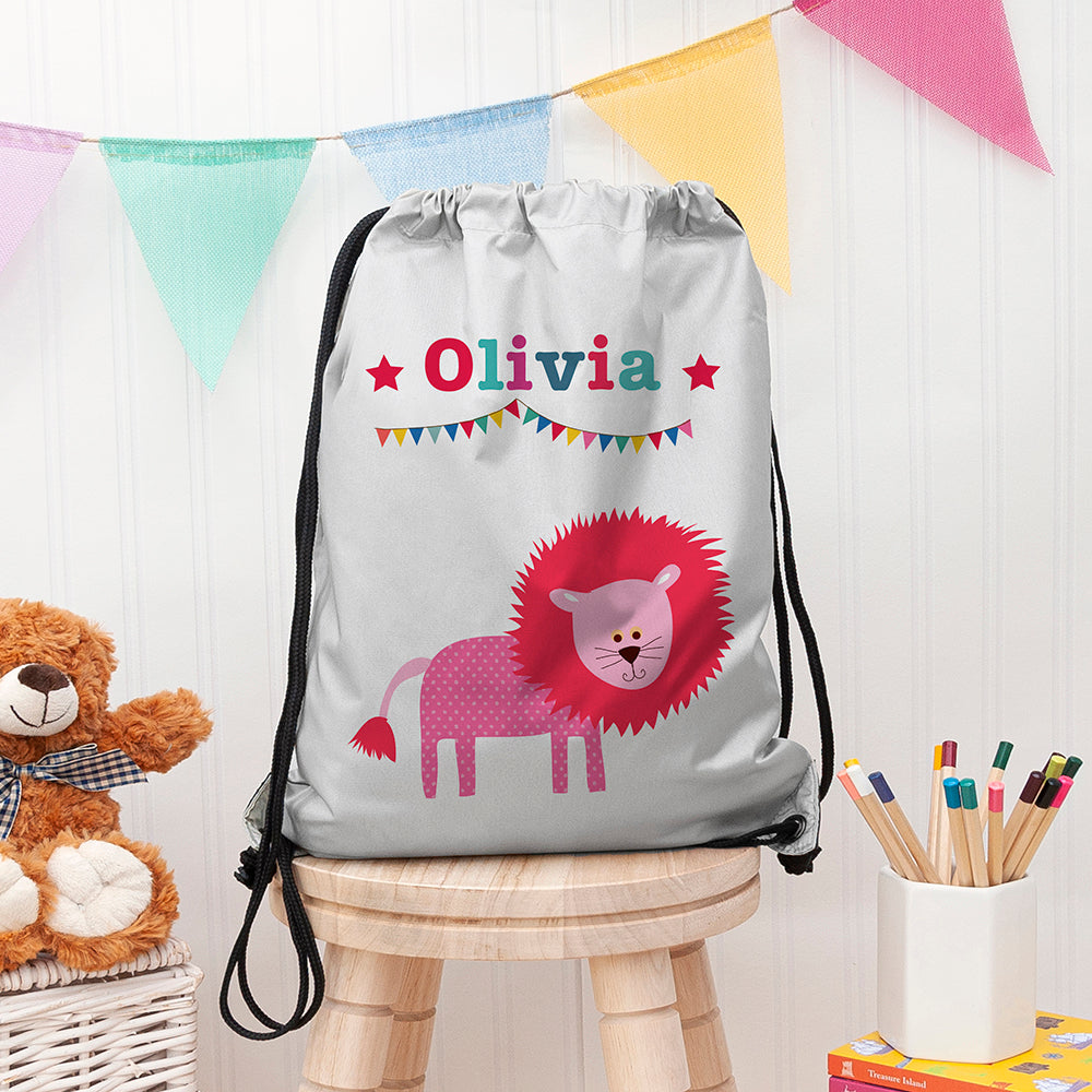 Personalised Silver Circus Waterproof Swim Bag