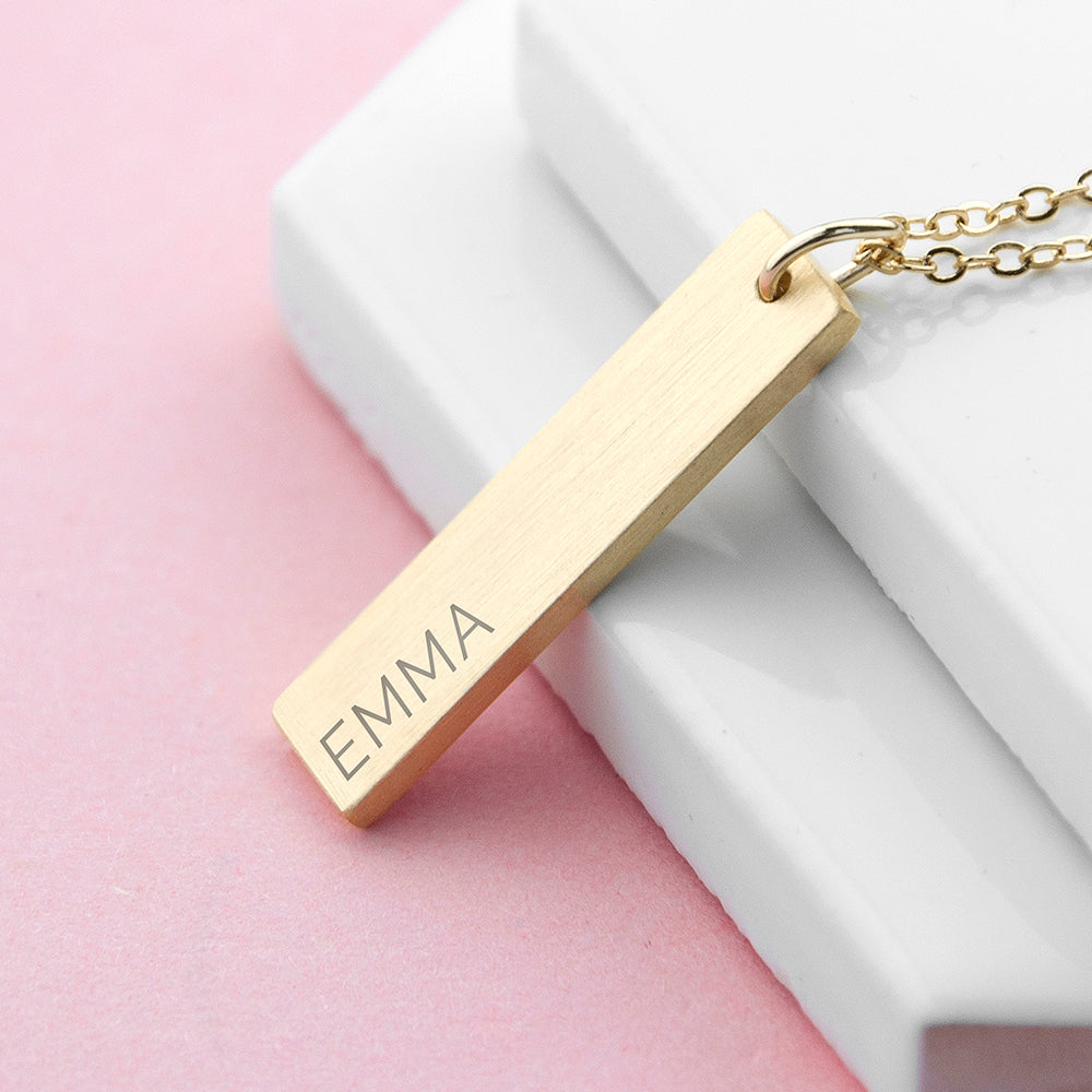 Personalised Statement Bar Necklace