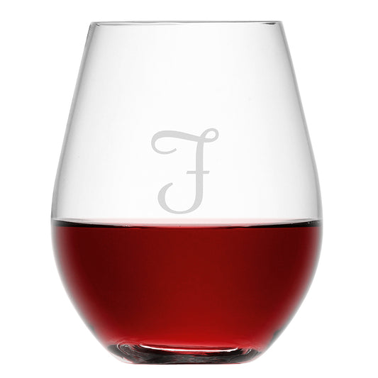 Personalised Stemless Red Wine Glass