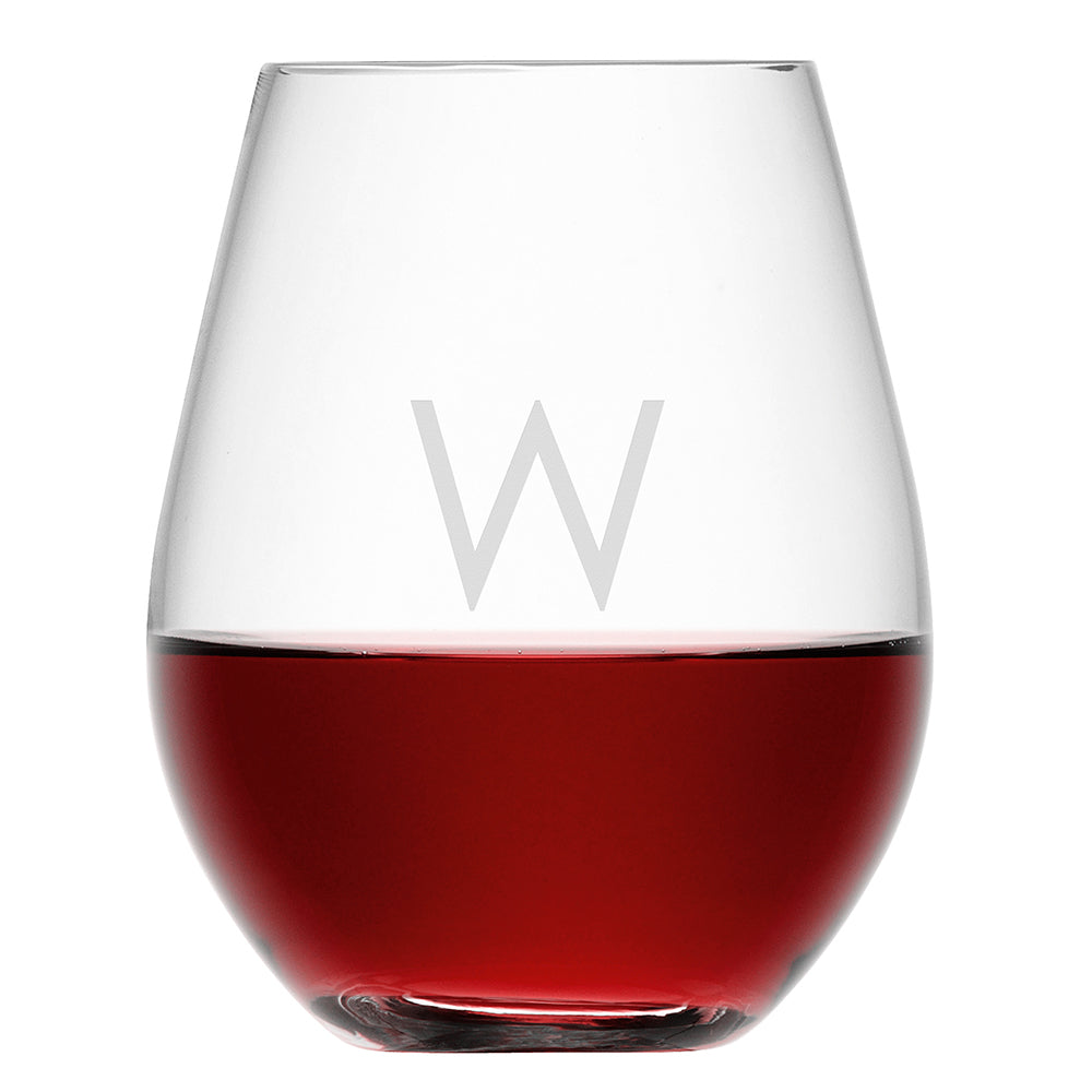 Personalised Stemless Red Wine Glass