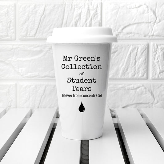 Personalised Students Tears Travel Mug 