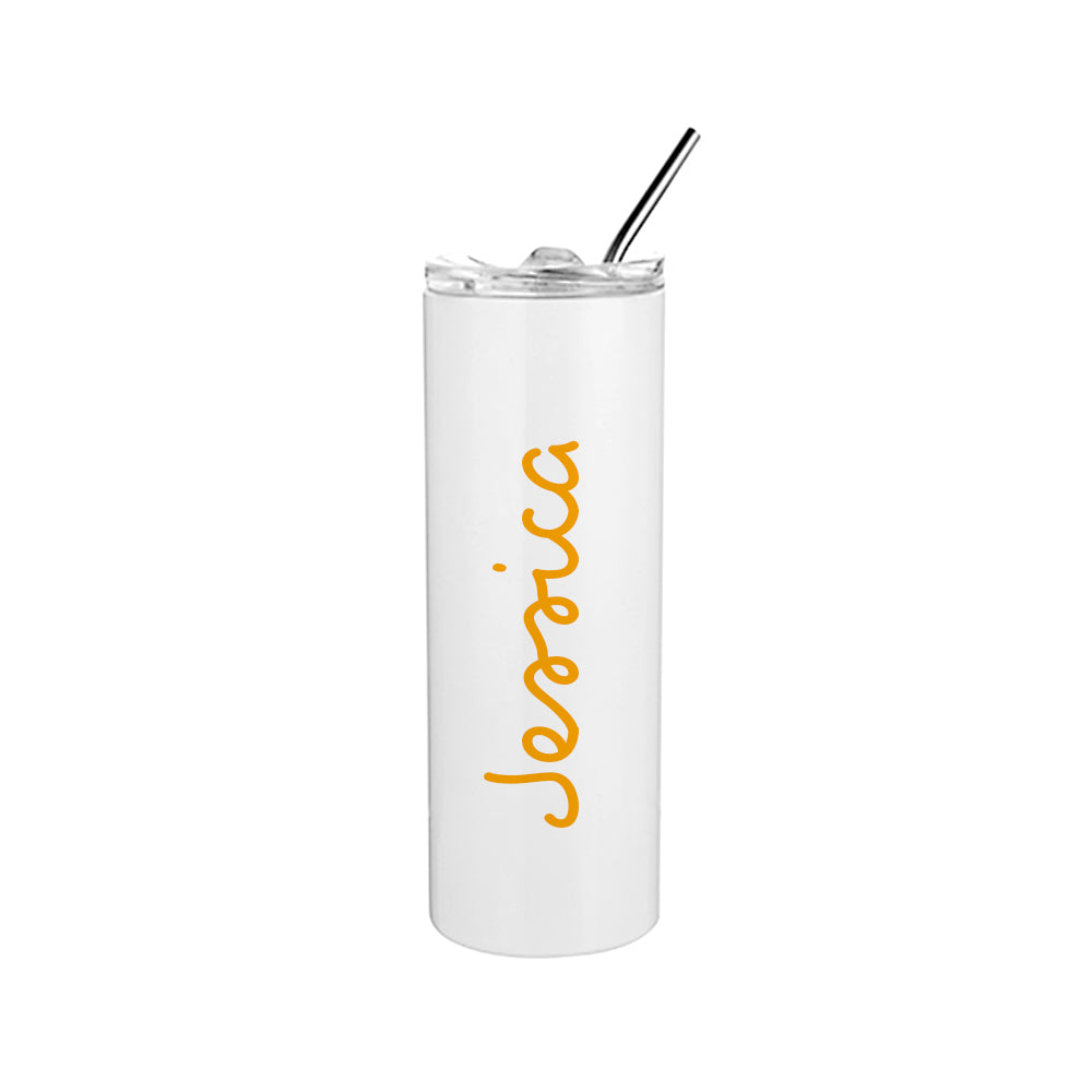 Personalised Summer Island Tumbler - Yellow