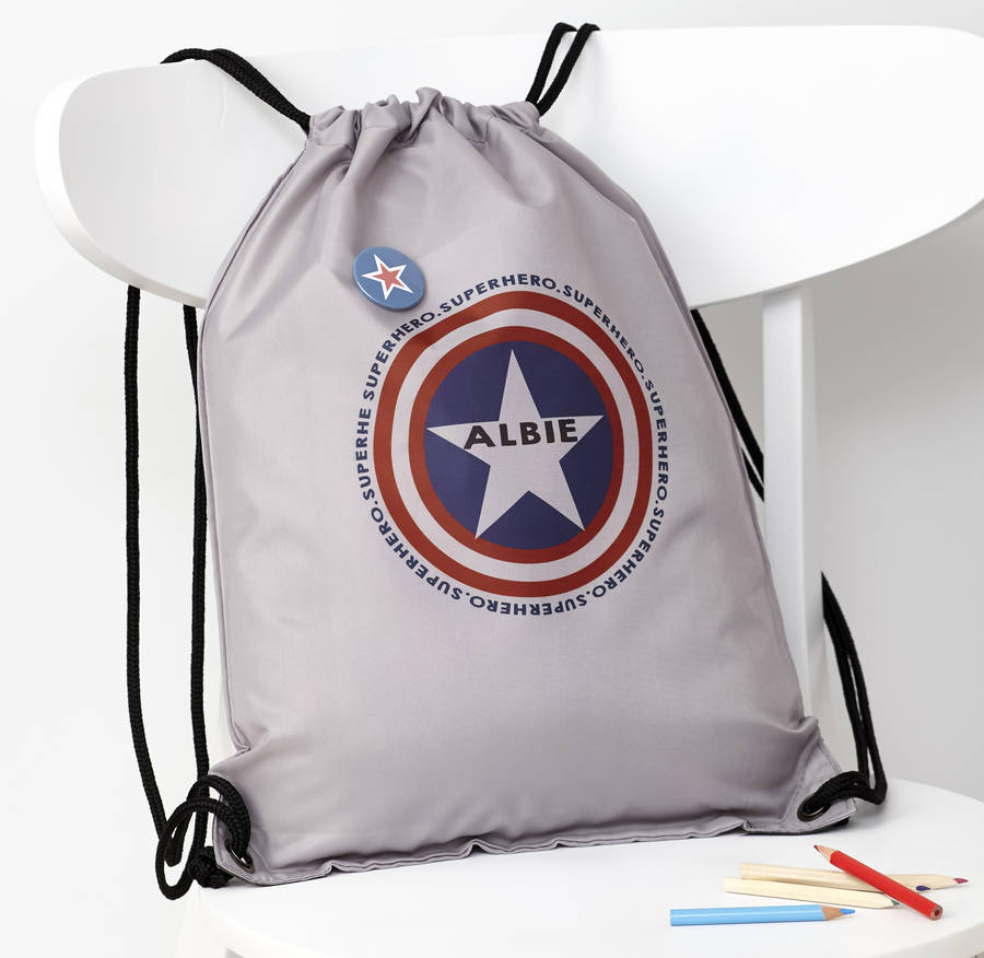 Personalised Superhero Waterproof Swim Bag