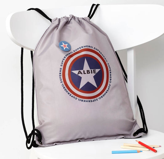Personalised Superhero Waterproof Swim Bag