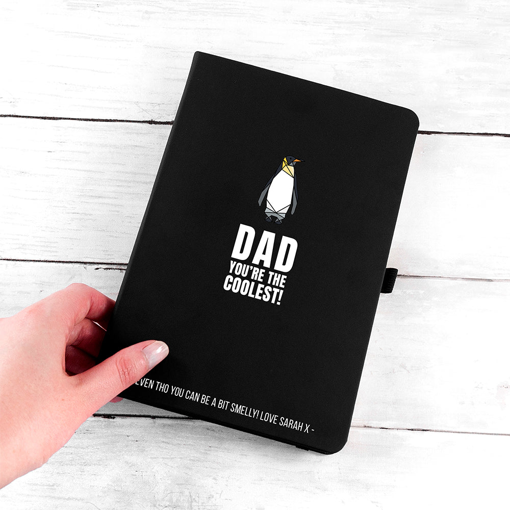 Personalised The Coolest Dad A5 Notebook 