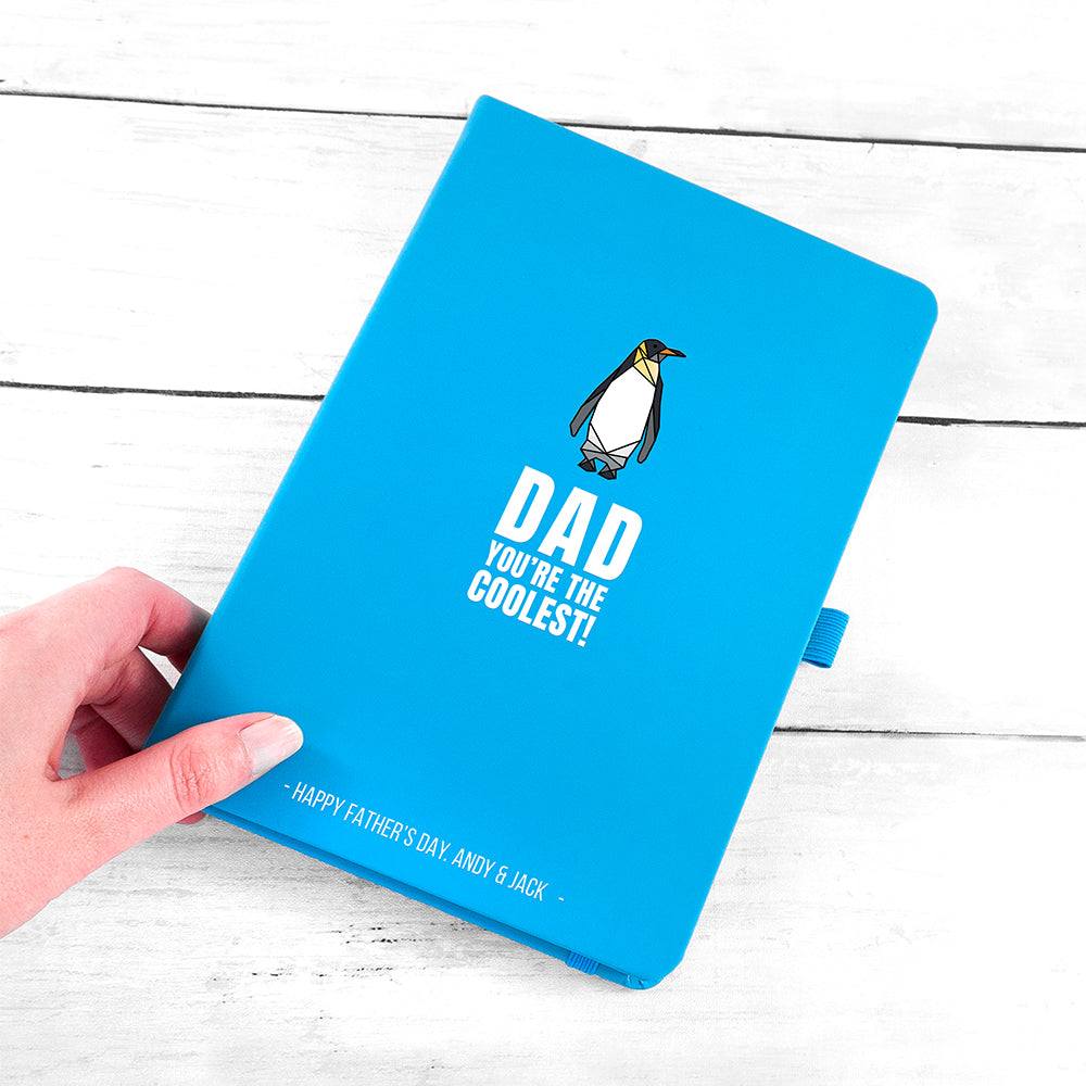 Personalised The Coolest Dad A5 Notebook 
