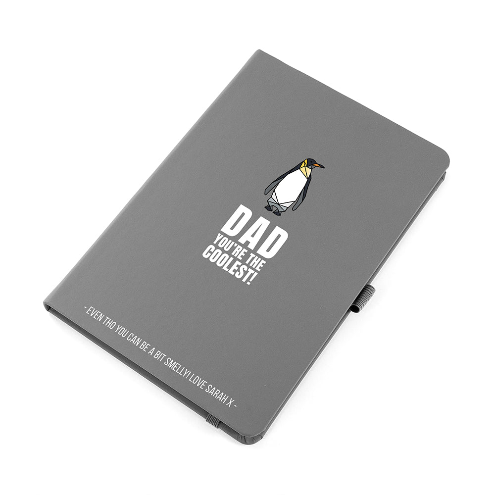 Personalised The Coolest Dad A5 Notebook 