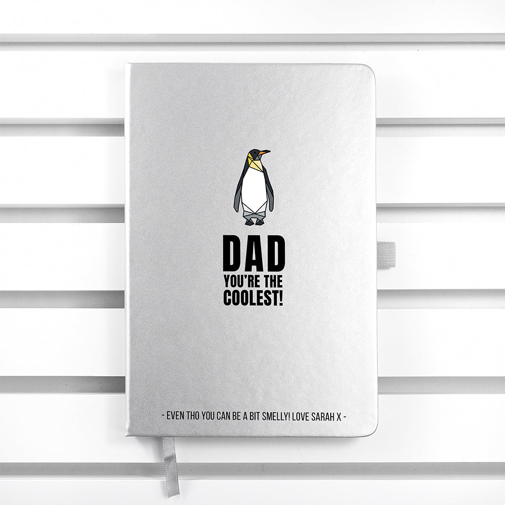 Personalised The Coolest Dad A5 Notebook 