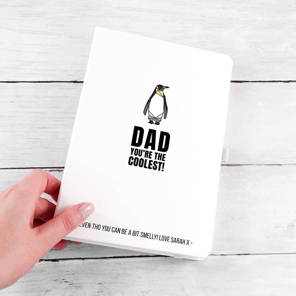 Personalised The Coolest Dad A5 Notebook 