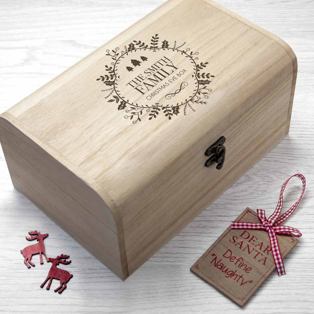 Personalised Traditional Family Christmas Eve Chest