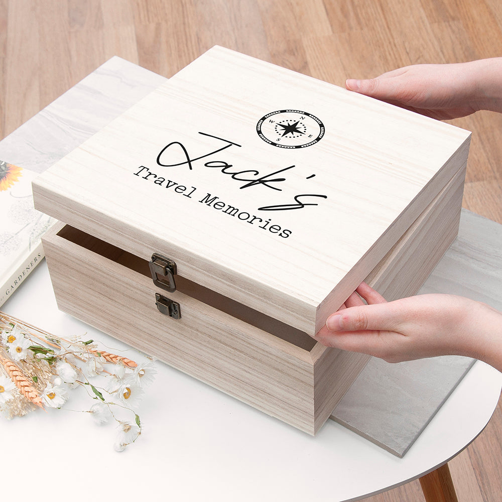 Personalised Travel Memories Box