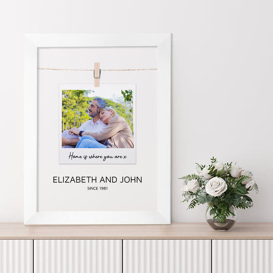 Personalised Valentine's Polaroid Print