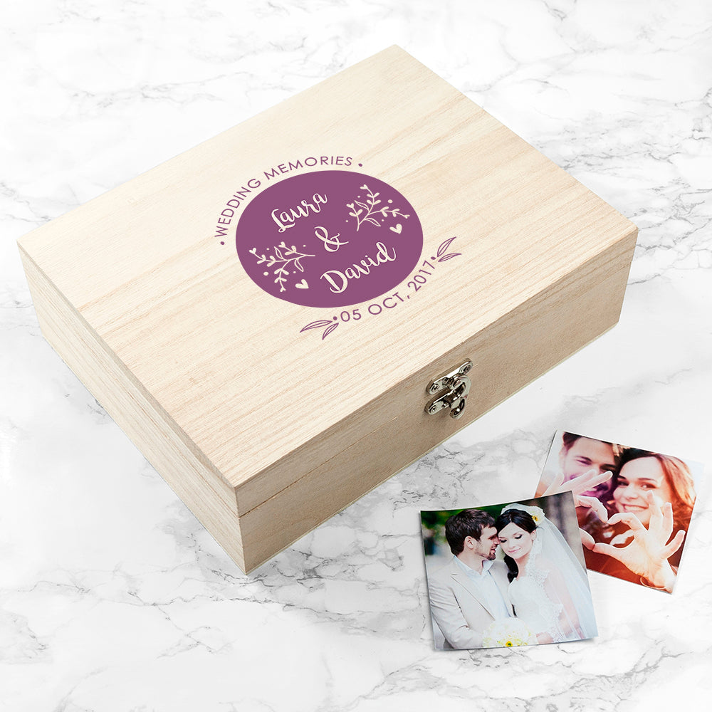 Personalised Wedding Memory Box