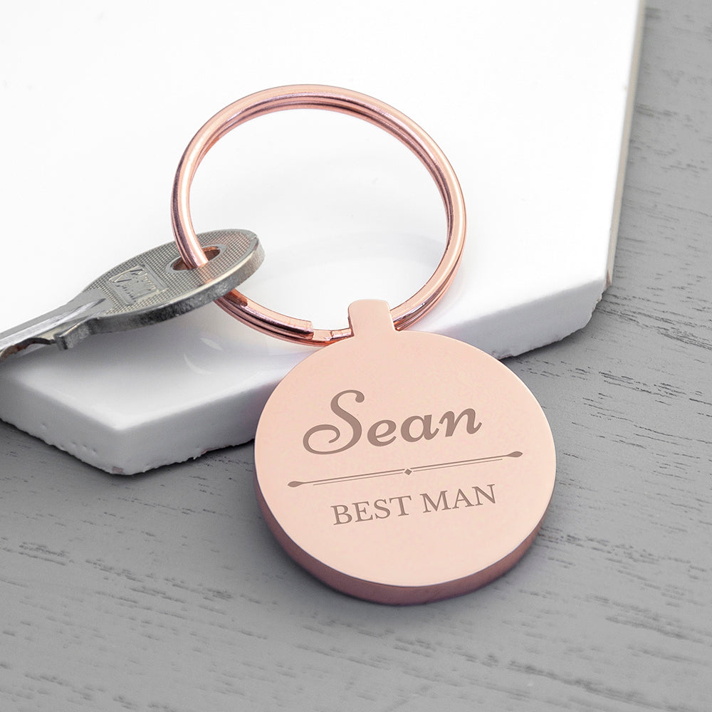 Personalised Wedding Party Keyring