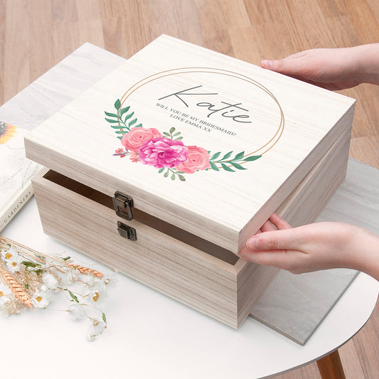 Personalised Wedding Party Memory Box