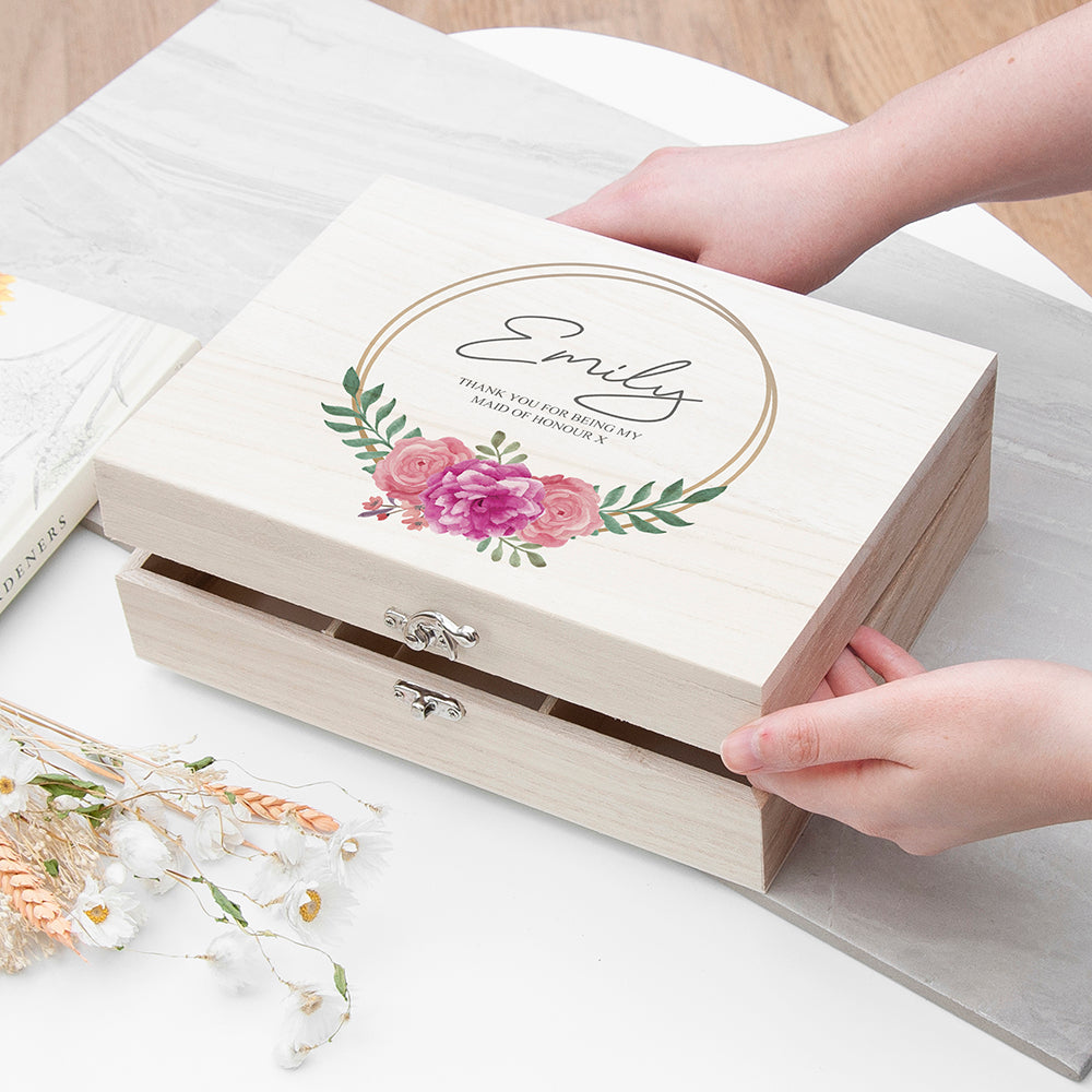 Personalised Wedding Party Memory Box