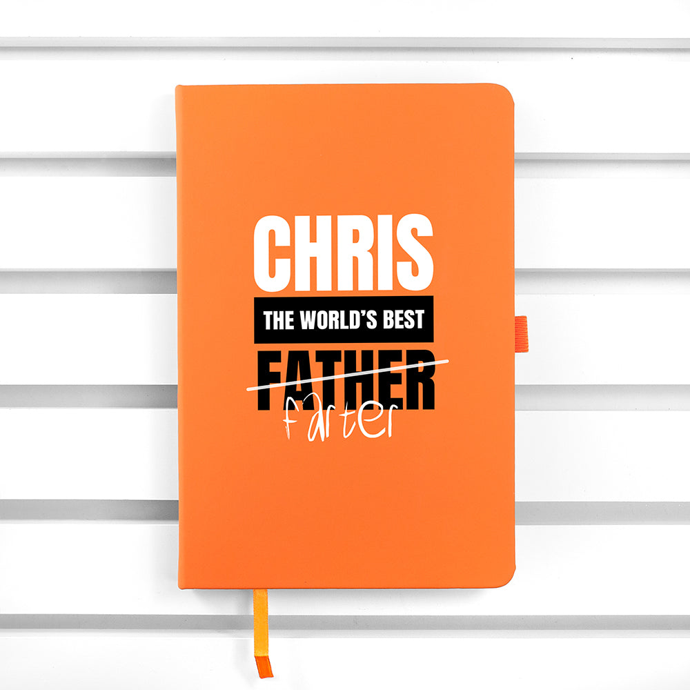 Personalised World's Best Farter A5 Notebook
