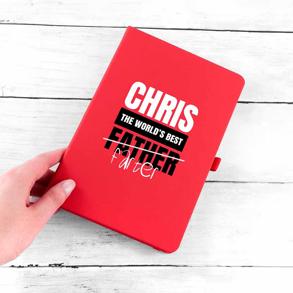 Personalised World's Best Farter A5 Notebook